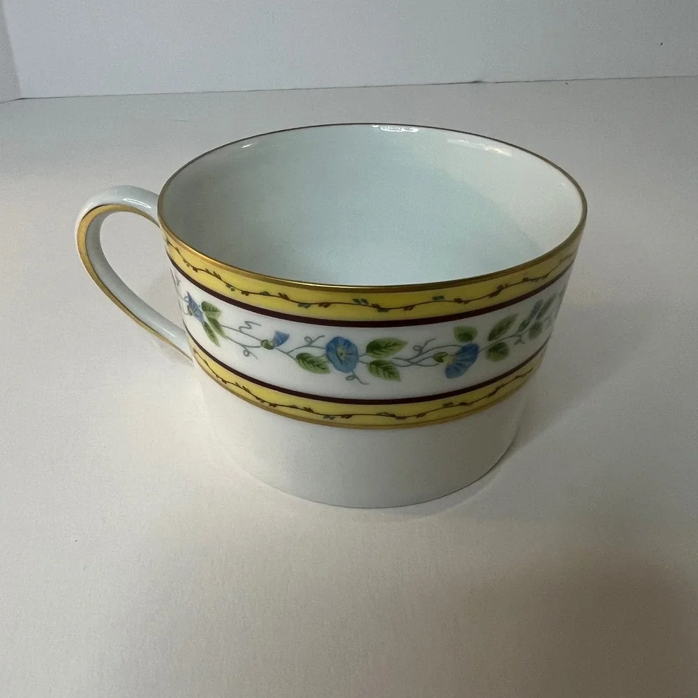 Raynaud Ceralene Morning Glory Spray Limoges Tea Cup Replacement Flat‎ New